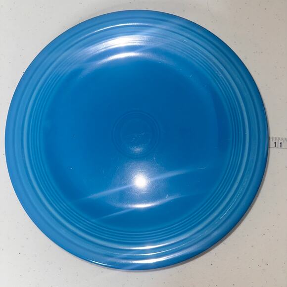 Fiestaware Retired Peacock Blue 10.5" Dinner Plate - Picture 1 of 5